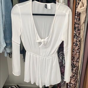 Bell sleeve romper